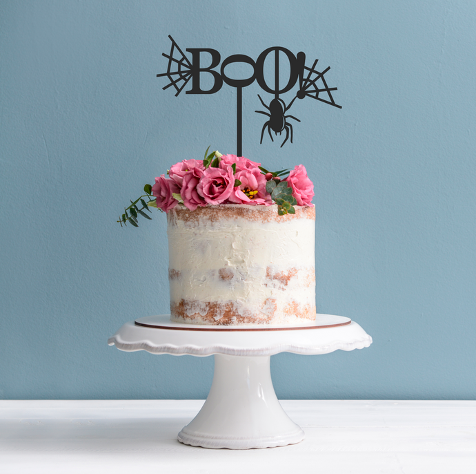 Halloween Cake Topper - Boo Cake Decoration