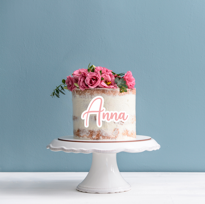 2 Layer Custom Acrylic Fropper - Cake Charm Decoration