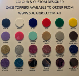 2 Layer Acrylic Cake Topper - Your Custom Design Cake Decoration