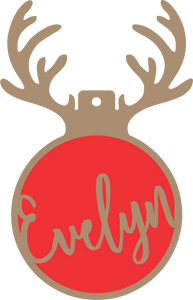 Personalised Christmas Tree Ornament Christmas Tree Bauble Personalized Christmas Gift Rudolph