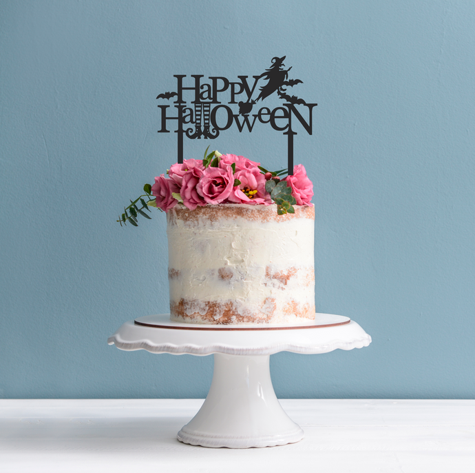 Halloween Cake Topper - Happy Halloween Cake Decoration