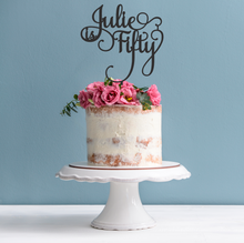 50th Birthday Cake Topper - Is Fifty Cake Decoration