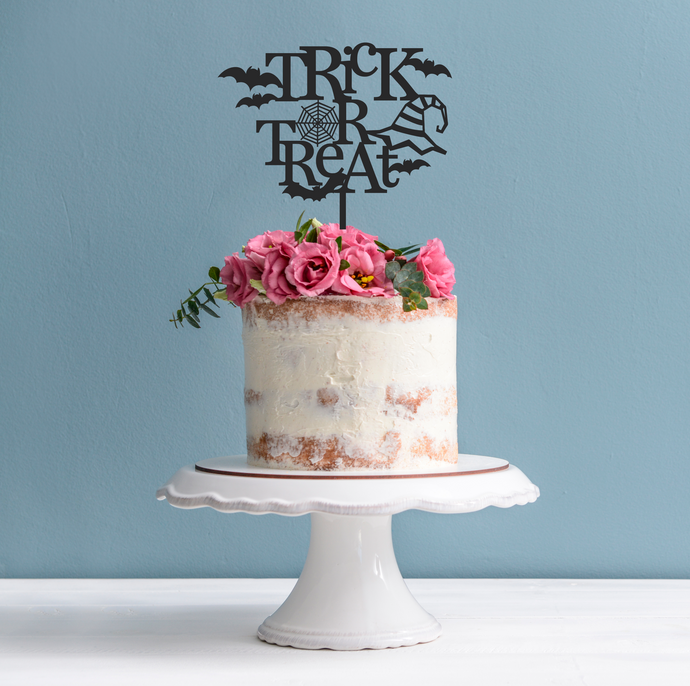 Halloween Cake Topper - Trick or Treat Cake Decoration