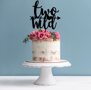 2nd Birthday Cake Topper - Two Wild Cake Decoration