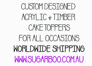 10cm 1 Number Cake Topper #1 AND - SugarBooCakeToppersNumbersSugarBooBespokeGiftsSugarBooCakeToppers