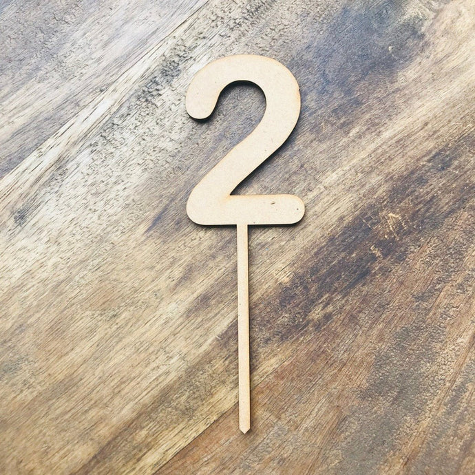10cm 2 Number Cake Topper #2 AR - SugarBooCakeToppersNumbersSugarBooBespokeGiftsSugarBooCakeToppers