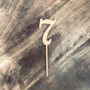 10cm 7 Number Cake Topper #7 FS - SugarBooCakeToppersNumbersSugarBooBespokeGiftsSugarBooCakeToppers