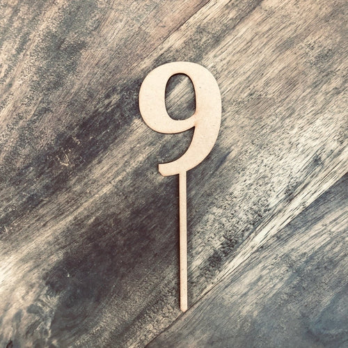 10cm 9 Number Cake Topper #9 CMB - SugarBooCakeToppersNumbersSugarBooBespokeGiftsSugarBooCakeToppers