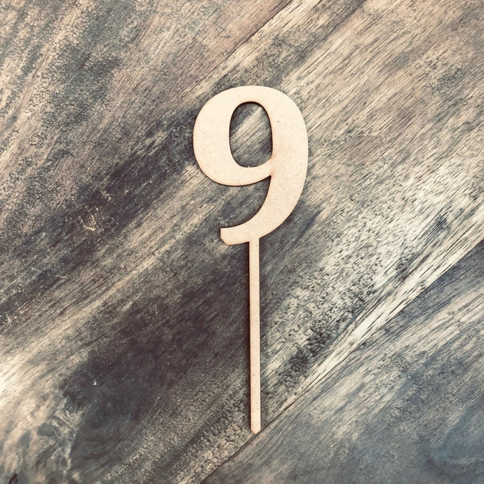 10cm 9 Number Cake Topper #9 CMB - SugarBooCakeToppersNumbersSugarBooBespokeGiftsSugarBooCakeToppers