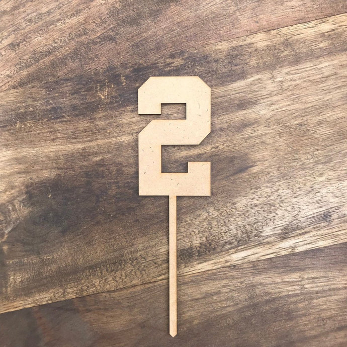 12cm 2 Number Cake Topper #2 ATH - SugarBooCakeToppersNumbersSugarBooBespokeGiftsSugarBooCakeToppers
