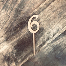 12cm 6 Number Cake Topper #6 FS - SugarBooCakeToppersNumbersSugarBooBespokeGiftsSugarBooCakeToppers