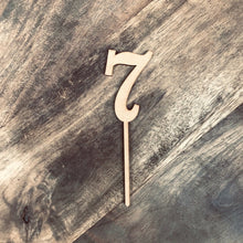 12cm 7 Number Cake Topper #7 FS - SugarBooCakeToppersNumbersSugarBooBespokeGiftsSugarBooCakeToppers