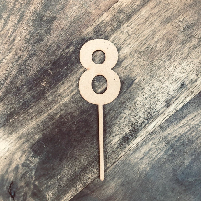 12cm 8 Number Cake Topper #8 ARB - SugarBooCakeToppersNumbersSugarBooBespokeGiftsSugarBooCakeToppers