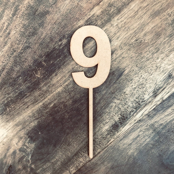 12cm 9 Number Cake Topper #9 ARB - SugarBooCakeToppersNumbersSugarBooBespokeGiftsSugarBooCakeToppers