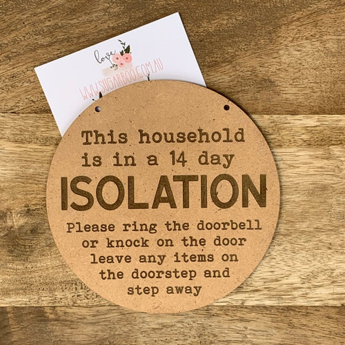 14 day ISO Sign Plaque Wall Hanging - SugarBooCakeToppersPersonalised HangingSugarBooBespokeGiftsSugarBooCakeToppers