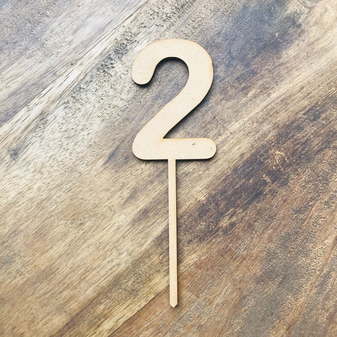 14cm 2 Number Cake Topper #2 AR - SugarBooCakeToppersNumbersSugarBooBespokeGiftsSugarBooCakeToppers