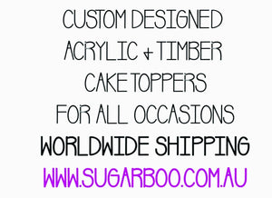 14cm 3 Number Cake Topper 14cm #3 AR - SugarBooCakeToppersNumbersSugarBooBespokeGiftsSugarBooCakeToppers