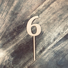 14cm 6 Number Cake Topper #6 CMB - SugarBooCakeToppersNumbersSugarBooBespokeGiftsSugarBooCakeToppers