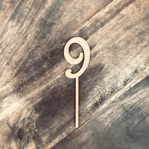 14cm 9 Number Cake Topper #9 FS - SugarBooCakeToppersNumbersSugarBooBespokeGiftsSugarBooCakeToppers