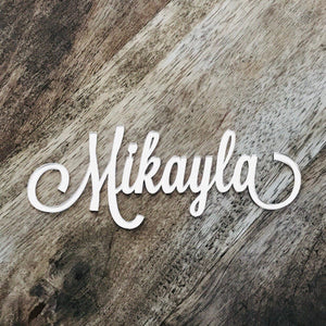 14cm Wide Name Plaque No Stick Front of Cake Name Decoration LVD Mirror Acrylic - SugarBooCakeToppersBirthday Cake ToppersSugarBooBespokeGiftsSugarBooCakeToppers