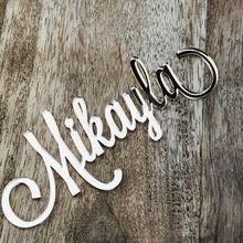 14cm Wide Name Plaque No Stick Front of Cake Name Decoration LVD Mirror Acrylic - SugarBooCakeToppersBirthday Cake ToppersSugarBooBespokeGiftsSugarBooCakeToppers