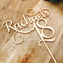 18th Birthday Cake Topper Personalised with name - SugarBooCakeToppersCustom BirthdaySugarBooBespokeGiftsSugarBooCakeToppers