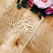 18th Birthday Cake Topper Personalised with name - SugarBooCakeToppersCustom BirthdaySugarBooBespokeGiftsSugarBooCakeToppers