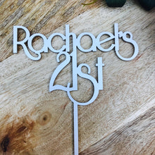 21st Cake Topper Personalised with name RSL - SugarBooCakeToppersCustom BirthdaySugarBooBespokeGiftsSugarBooCakeToppers