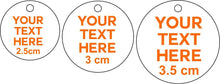 25 x 3.5cm Personalised Acrylic Mirror Tags - SugarBooCakeToppersMiscSugarBooBespokeGiftsSugarBooCakeToppers