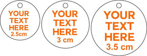 25 x 3.5cm Personalised Acrylic Mirror Tags - SugarBooCakeToppersMiscSugarBooBespokeGiftsSugarBooCakeToppers