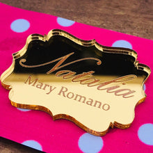 30 x Chocolate Bar Bonbonniere Plaque Personalised Acrylic Mirror Tags - SugarBooCakeToppersMiscSugarBooBespokeGiftsSugarBooCakeToppers