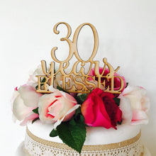 30 Years Blessed Cake Topper - SugarBooCakeToppersAnniversarySugarBooBespokeGiftsSugarBooCakeToppers