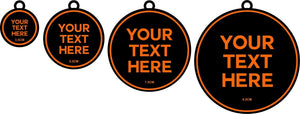 3.5cm Personalised Acrylic Mirror Tags Custom Made Your Text - SugarBooCakeToppersMiscSugarBooBespokeGiftsSugarBooCakeToppers
