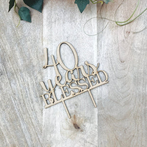 40 Years Blessed Cake Topper - SugarBooCakeToppersAnniversarySugarBooBespokeGiftsSugarBooCakeToppers