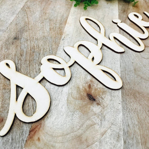 40cm Wide Wall Sign Hanging Plaque Timber Name SPMG - SugarBooCakeToppersPersonalised HangingSugarBooBespokeGiftsSugarBooCakeToppers