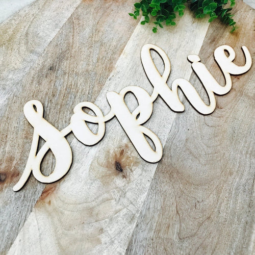 40cm Wide Wall Sign Hanging Plaque Timber Name SPMG - SugarBooCakeToppersPersonalised HangingSugarBooBespokeGiftsSugarBooCakeToppers