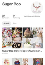50 Years of Love Cake Topper Anniversary Cake Topper - SugarBooCakeToppersAnniversarySugarBooBespokeGiftsSugarBooCakeToppers