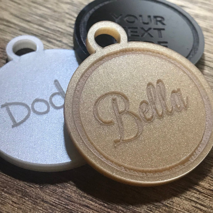 5.5cm Personalised Acrylic Tags Custom Made Your Text - SugarBooCakeToppersMiscSugarBooBespokeGiftsSugarBooCakeToppers