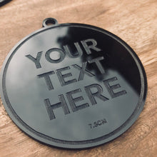 5.5cm Personalised Acrylic Tags Custom Made Your Text - SugarBooCakeToppersMiscSugarBooBespokeGiftsSugarBooCakeToppers