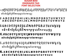 5.5cm Personalised Acrylic Tags Custom Made Your Text - SugarBooCakeToppersMiscSugarBooBespokeGiftsSugarBooCakeToppers