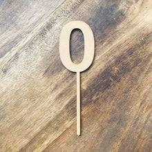 6cm 0 Number Cake Topper #0 AR - SugarBooCakeToppersNumbersSugarBooBespokeGiftsSugarBooCakeToppers