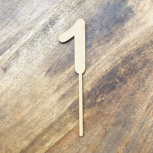 6cm 1 Number Cake Topper #1 AR - SugarBooCakeToppersNumbersSugarBooBespokeGiftsSugarBooCakeToppers