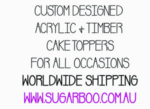 6cm 6 Number Cake Topper #6 FS - SugarBooCakeToppersNumbersSugarBooBespokeGiftsSugarBooCakeToppers