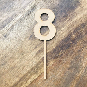 6cm 8 Number Cake Topper #8 AR - SugarBooCakeToppersNumbersSugarBooBespokeGiftsSugarBooCakeToppers