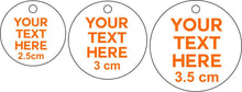 75 x 3.0 cm Personalised Acrylic Mirror Tags - SugarBooCakeToppersMiscSugarBooBespokeGiftsSugarBooCakeToppers