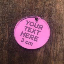 75 x 3.0 cm Personalised Acrylic Mirror Tags - SugarBooCakeToppersMiscSugarBooBespokeGiftsSugarBooCakeToppers