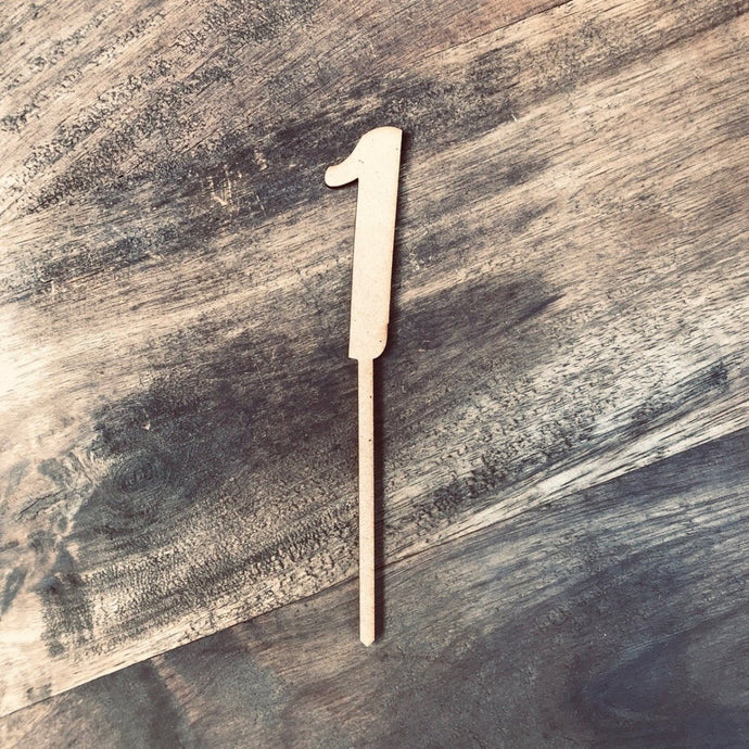 8cm 1 Number Cake Topper #1 AND - SugarBooCakeToppersNumbersSugarBooBespokeGiftsSugarBooCakeToppers