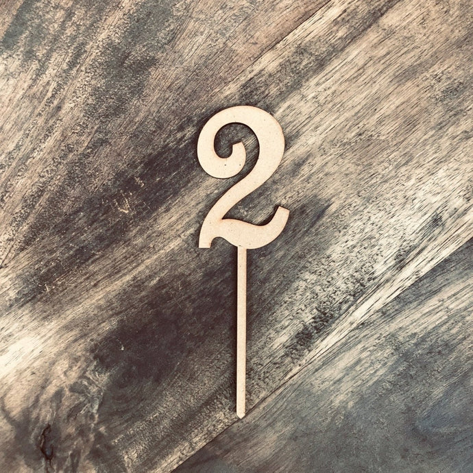 8cm 2 Number Cake Topper #2 FS - SugarBooCakeToppersNumbersSugarBooBespokeGiftsSugarBooCakeToppers