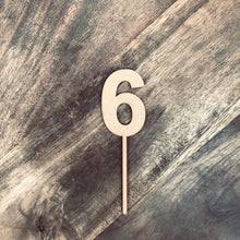 8cm 6 Number Cake Topper #6 ARB - SugarBooCakeToppersNumbersSugarBooBespokeGiftsSugarBooCakeToppers