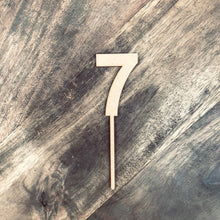 8cm 7 Number Cake Topper #7 ARB - SugarBooCakeToppersNumbersSugarBooBespokeGiftsSugarBooCakeToppers